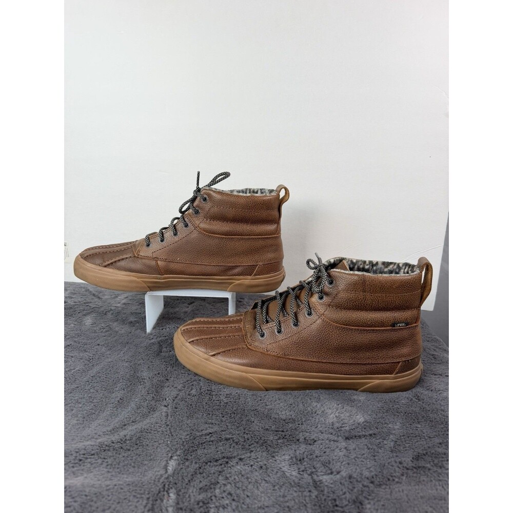 Vans Sk8-Hi Del Pato MTE Men’s 13 Brown Duck Boots Fleece Lined High Top